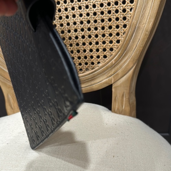 Gucci Black Embossed Leather IPad Case - Picture 8 of 10